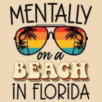 Florida Dreaming Snowbirdstally On A Beach In Florida Drawstring Bag