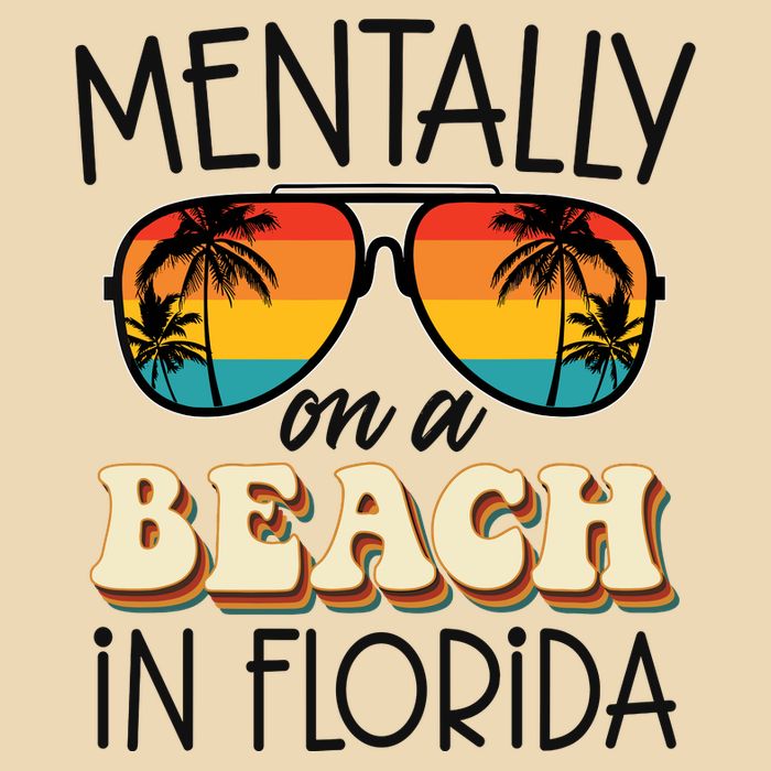 Florida Dreaming Snowbirdstally On A Beach In Florida Drawstring Bag
