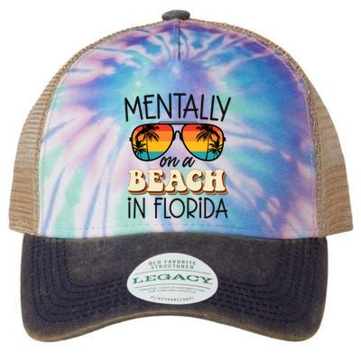 Florida Dreaming Snowbirdstally On A Beach In Florida Legacy Tie Dye Trucker Hat