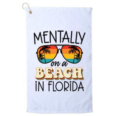 Florida Dreaming Snowbirdstally On A Beach In Florida Golf Towel