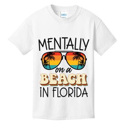 Florida Dreaming Snowbirdstally On A Beach In Florida Kids T-Shirt