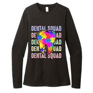 Funny Dental Squad Autism Awareness Day Tooth Ribbon Puzzle Great Gift Womens CVC Long Sleeve Shirt