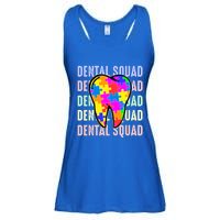 Funny Dental Squad Autism Awareness Day Tooth Ribbon Puzzle Great Gift Ladies Essential Flowy Tank