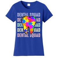 Funny Dental Squad Autism Awareness Day Tooth Ribbon Puzzle Great Gift Women's T-Shirt