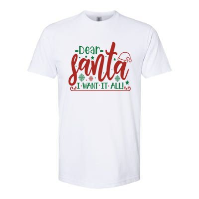 Funny Dear Santa I Want It Sarcastic Christmas Sweater Xmas Funny Gift Softstyle CVC T-Shirt