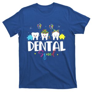 Funny Dental Squad Autism Awareness Day Tooth Ribbon Puzzle Gift T-Shirt