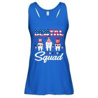 Funny Dental Squad Dental Hygienists Usa Flag 4th Of July Cool Gift Ladies Essential Flowy Tank