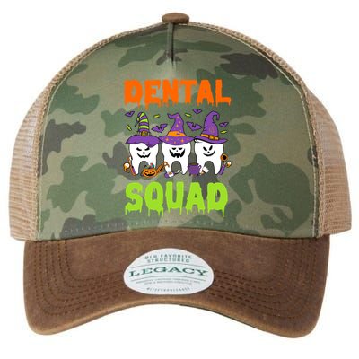 Funny Dental Squad Costume Trick Or Teeth Denstist Halloween Gift Legacy Tie Dye Trucker Hat