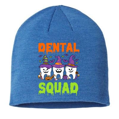 Funny Dental Squad Costume Trick Or Teeth Denstist Halloween Gift Sustainable Beanie