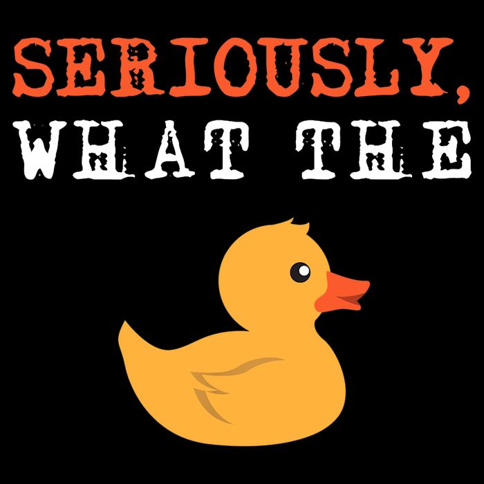 Funny Ducks Seriously What The Duck Animal Pun Rubber Ducky 16 in Basic Backpack