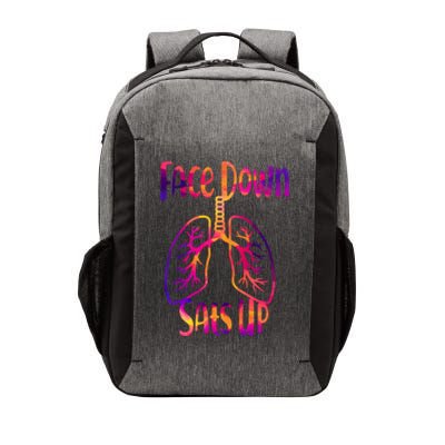 Face Down Sats Up Respiratory Therapist Nurse Nursing Gift Vector Backpack