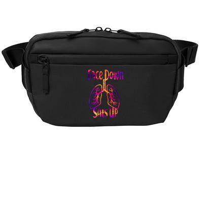 Face Down Sats Up Respiratory Therapist Nurse Nursing Gift Crossbody Pack