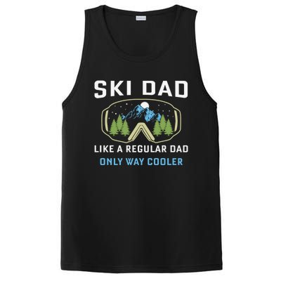 Father's Day Ski Dad Cool Proud Family Dad Gift PosiCharge Competitor Tank