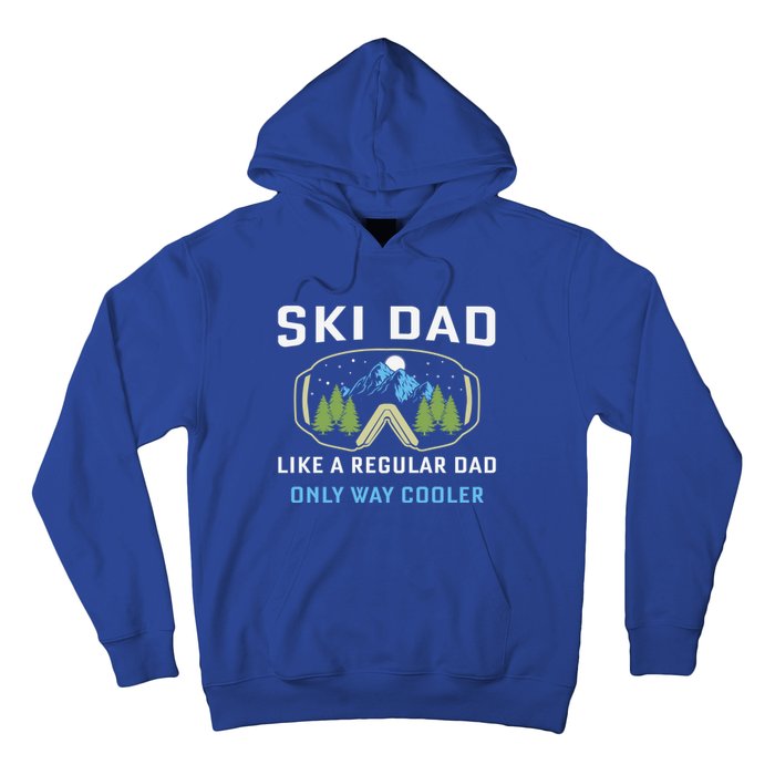 Father's Day Ski Dad Cool Proud Family Dad Gift Hoodie