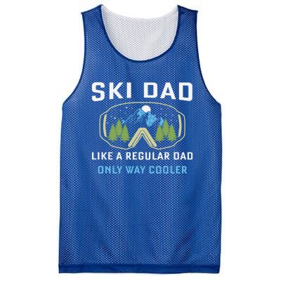 Father's Day Ski Dad Cool Proud Family Dad Gift Mesh Reversible Basketball Jersey Tank