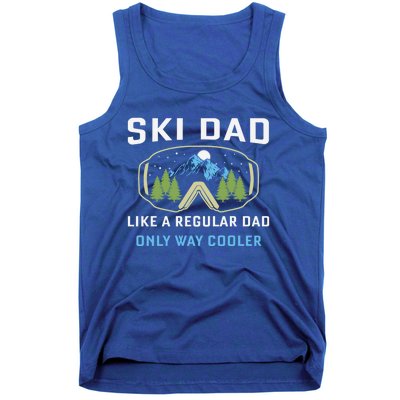 Father's Day Ski Dad Cool Proud Family Dad Gift Tank Top