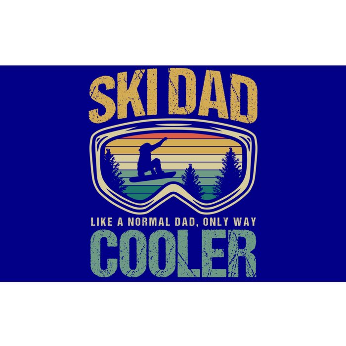 Father's Day Skier Ski Dad Like Normal Day Only Cooler Gift Bumper Sticker