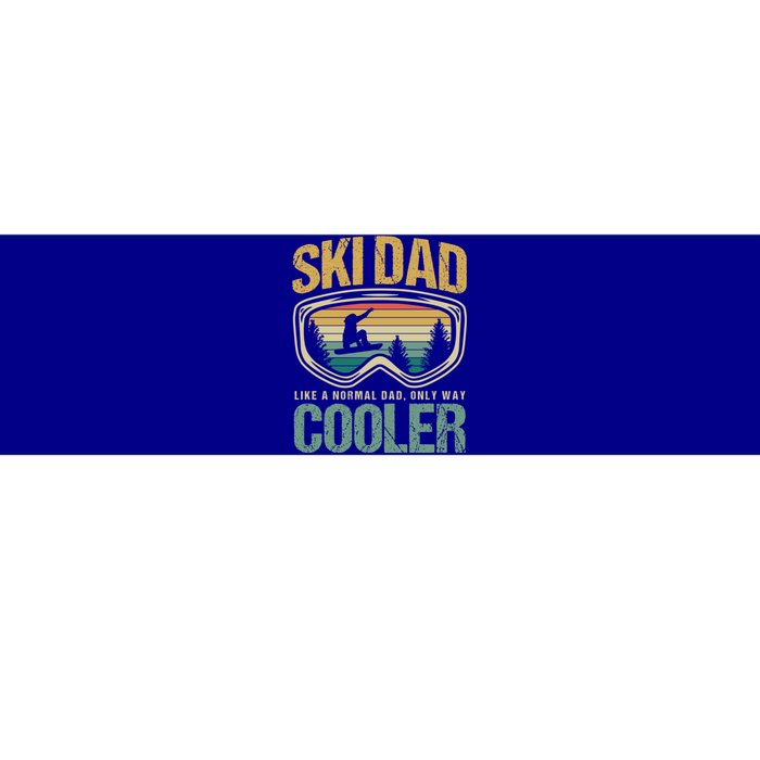 Father's Day Skier Ski Dad Like Normal Day Only Cooler Gift Bumper Sticker