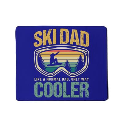 Father's Day Skier Ski Dad Like Normal Day Only Cooler Gift Mousepad