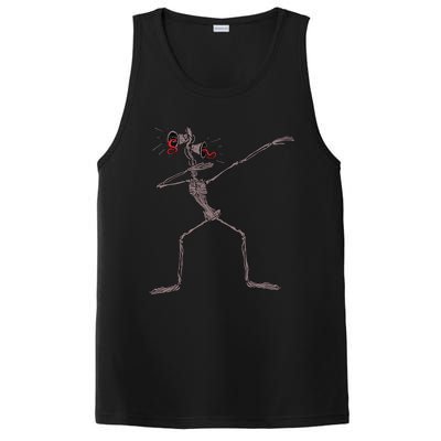 Funny dabbing Siren Head halloween meme gifts PosiCharge Competitor Tank