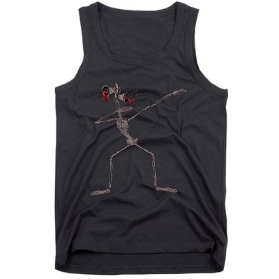 Funny dabbing Siren Head halloween meme gifts Tank Top