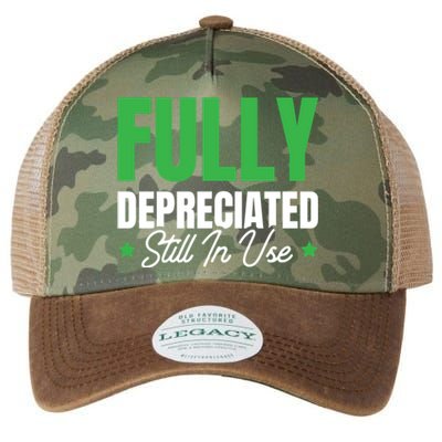 Fully Depreciated Still In Use Cute Gift Legacy Tie Dye Trucker Hat