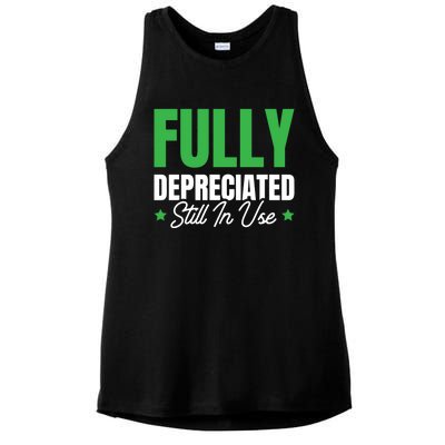 Fully Depreciated Still In Use Cute Gift Ladies PosiCharge Tri-Blend Wicking Tank