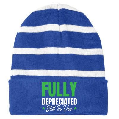 Fully Depreciated Still In Use Cute Gift Striped Beanie with Solid Band