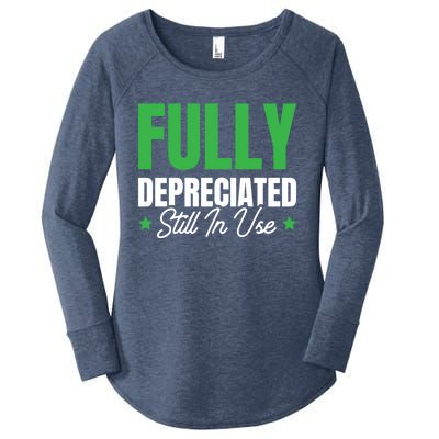 Fully Depreciated Still In Use Cute Gift Women's Perfect Tri Tunic Long Sleeve Shirt