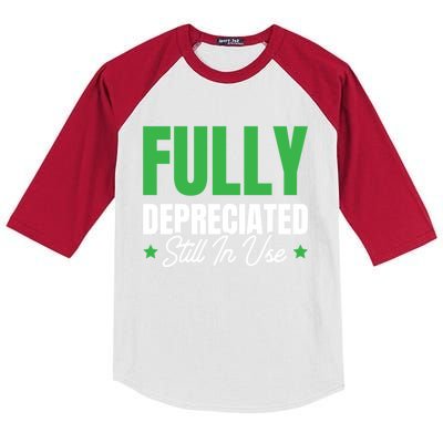 Fully Depreciated Still In Use Cute Gift Kids Colorblock Raglan Jersey