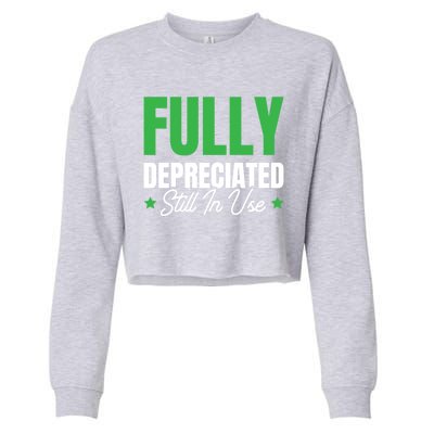 Fully Depreciated Still In Use Cute Gift Cropped Pullover Crew