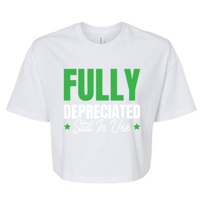 Fully Depreciated Still In Use Cute Gift Bella+Canvas Jersey Crop Tee