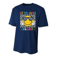 Field Day Shirts Let The Games Begin Teacher Youth Performance Sprint T-Shirt