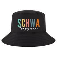 Funny Dyslexia Schwa Happens Speech Phonics Teacher Linguist Cool Comfort Performance Bucket Hat