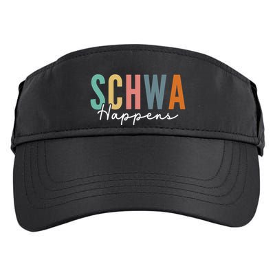 Funny Dyslexia Schwa Happens Speech Phonics Teacher Linguist Adult Drive Performance Visor