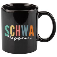 Funny Dyslexia Schwa Happens Speech Phonics Teacher Linguist 11oz C Handle Ceramic Mug