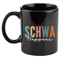 Funny Dyslexia Schwa Happens Speech Phonics Teacher Linguist 11oz C Handle Ceramic Mug