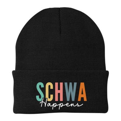 Funny Dyslexia Schwa Happens Speech Phonics Teacher Linguist Beanie