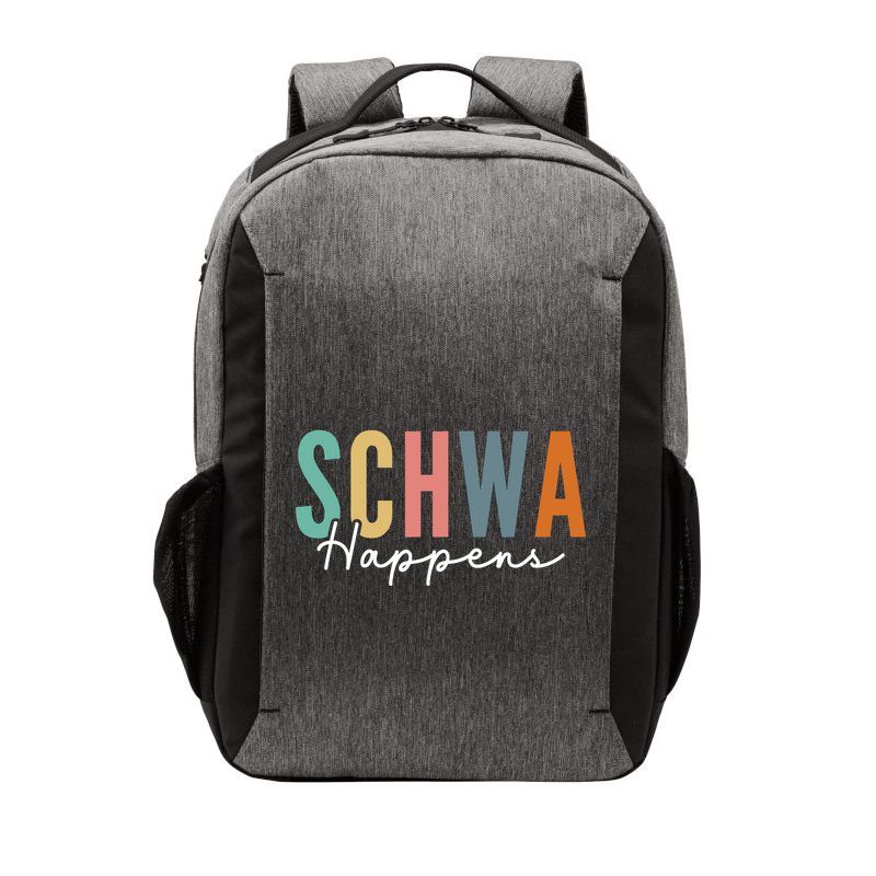 Funny Dyslexia Schwa Happens Speech Phonics Teacher Linguist Vector Backpack