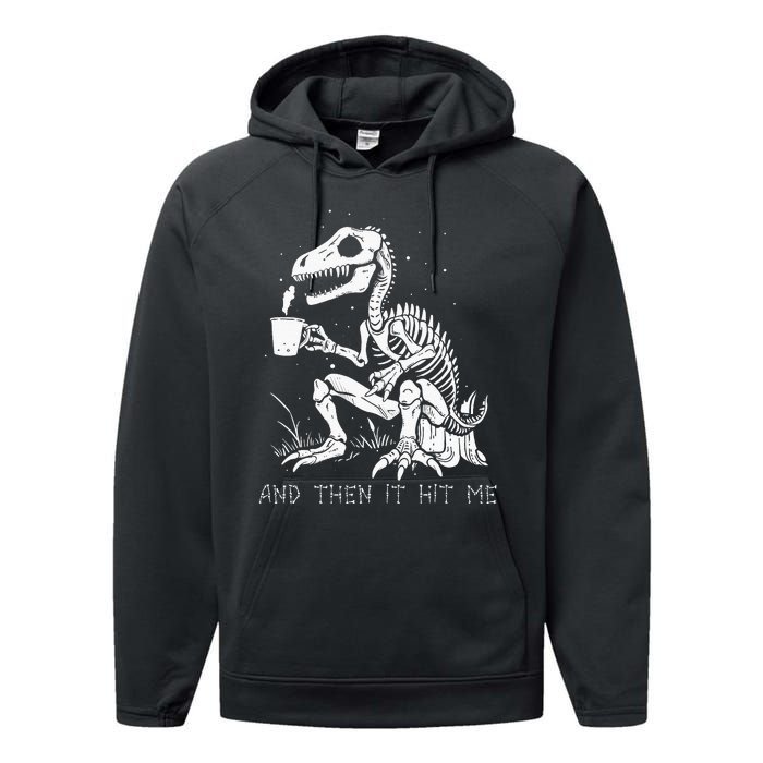 Funny Dinosaur Skeleton Costume Goth Performance Fleece Hoodie