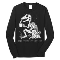 Funny Dinosaur Skeleton Costume Goth Long Sleeve Shirt