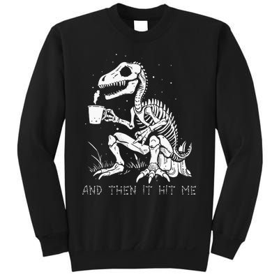 Funny Dinosaur Skeleton Costume Goth Sweatshirt