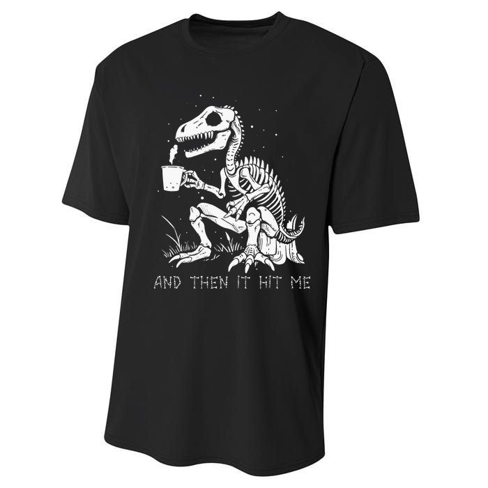 Funny Dinosaur Skeleton Costume Goth Performance Sprint T-Shirt