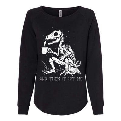 Funny Dinosaur Skeleton Costume Goth Womens California Wash Sweatshirt