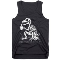 Funny Dinosaur Skeleton Costume Goth Tank Top