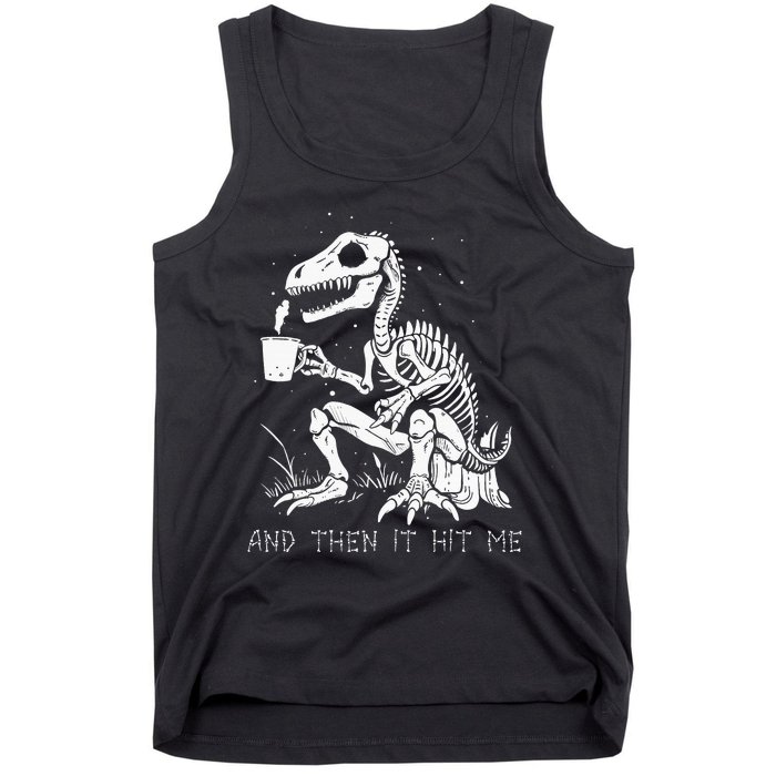 Funny Dinosaur Skeleton Costume Goth Tank Top