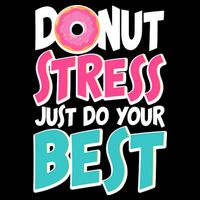 Funny Donut Stress Just Do Your Best School Testing Full-Length Apron With Pockets