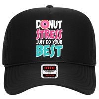 Funny Donut Stress Just Do Your Best School Testing Hat