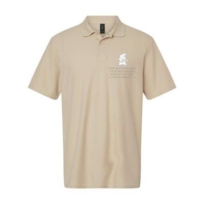 Funny Dog Saying Softstyle Adult Sport Polo