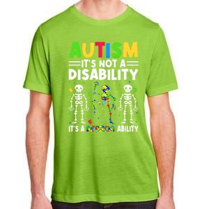 Funny Dabbing Skeleton Autism ItS A Different Ability Funny Gift Great Gift Adult ChromaSoft Performance T-Shirt